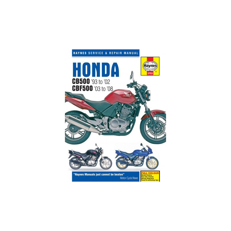 Honda CB500 ('93 to '02) & CBF500 2003- 2008