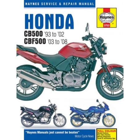 Honda CB500 ('93 to '02) & CBF500 2003- 2008