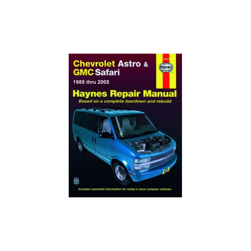 Chevrolet Astro and GMC Safari Haynes Repair Manual for 1985 thru 2005