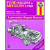 Ford Escort and Mercury Lynx Haynes Repair Manual for 1981 thru 1990 for all gasoline engines including EFI and Tur