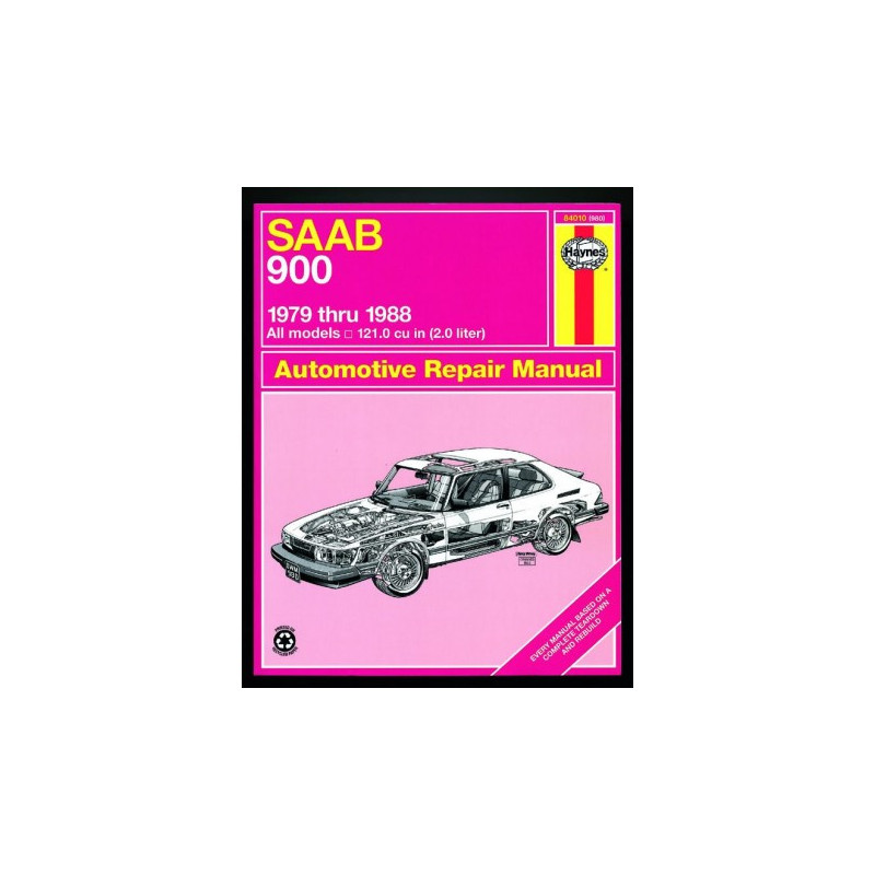 SAAB 900 Haynes Repair Manual for 1979 thru 1988 covering Sedan and Turbo models