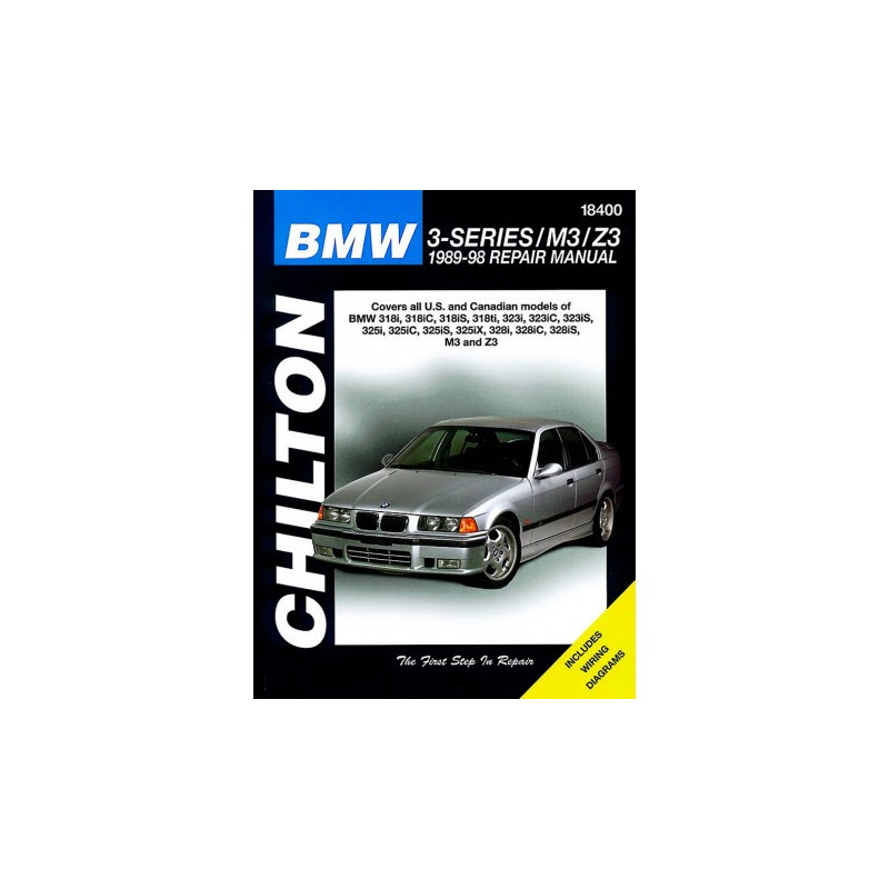 BMW 3 Series/M3/Z3 Chilton Repair Manual covering 1989-98