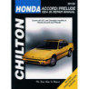 Honda Chilton Repair Manual for 1984-95 covering all models of Honda Accord and Prelude