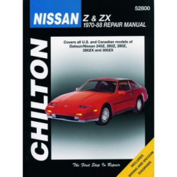 Nissan 240Z 260Z 280Z 280ZX & 300ZX Chilton Repair Manual covering all models for 1970-88