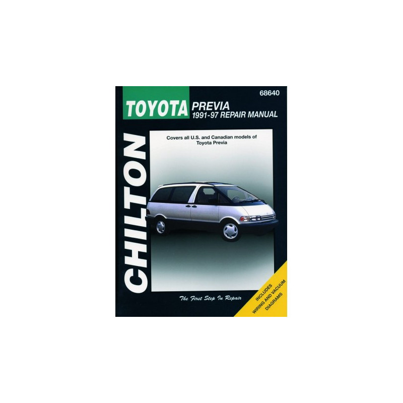 Toyota Previa Chilton Repair Manual covering all models for 1991-97