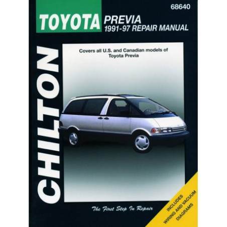 Toyota Previa Chilton Repair Manual covering all models for 1991-97