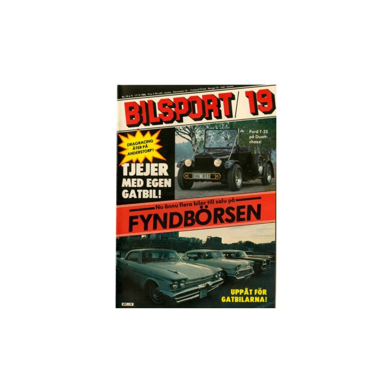 Bilsport nr 19  1980