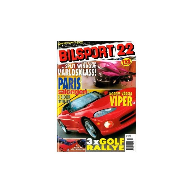 Bilsport nr 22  1998