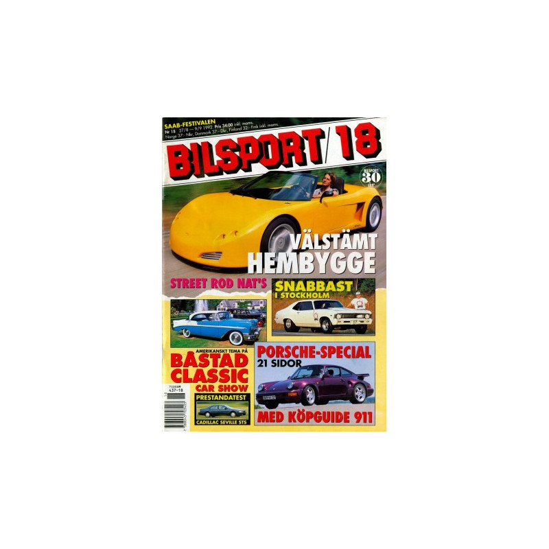 Bilsport nr 18  1992