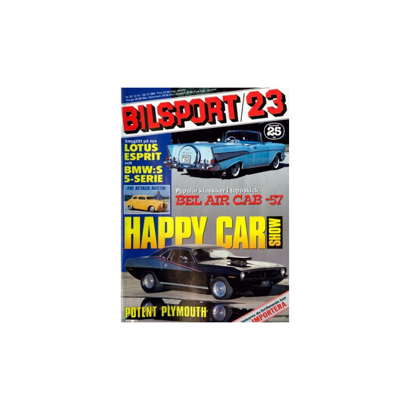 Bilsport nr 23  1987