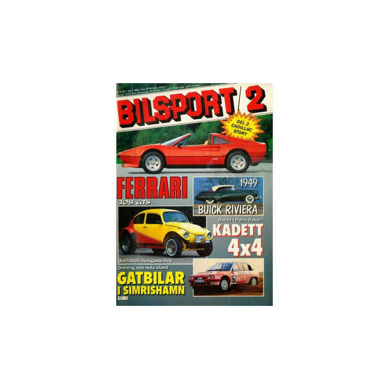 Bilsport nr 2  1986