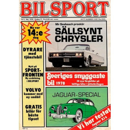 Bilsport nr 5  1978