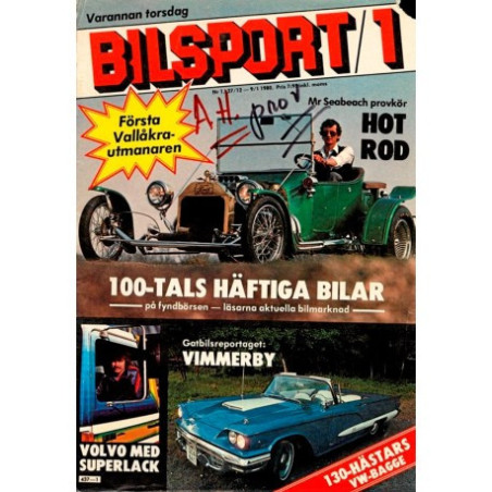 Bilsport nr 1  1980