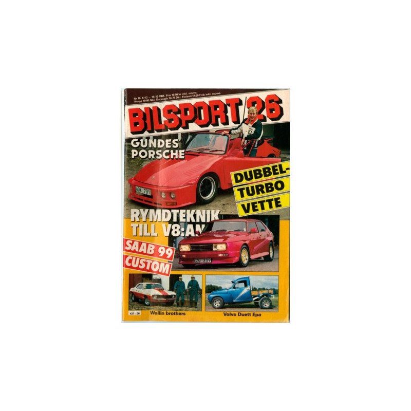 Bilsport nr 26  1984