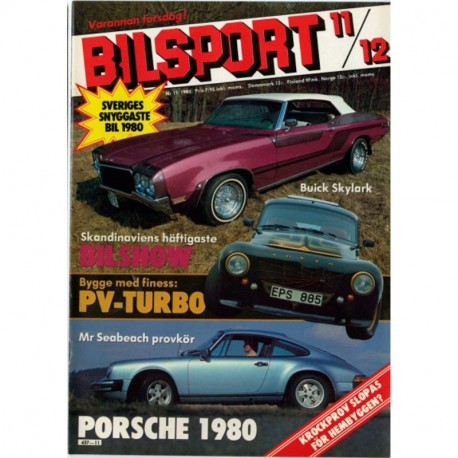 Bilsport nr 11  1980