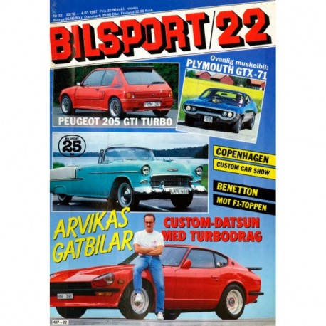 Bilsport nr 22  1987