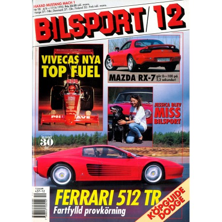 Bilsport nr 12  1992