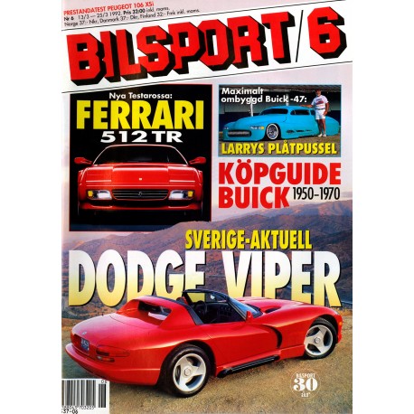 Bilsport nr 6  1992