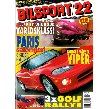Bilsport nr 22  1998