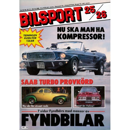 Bilsport nr 25  1980