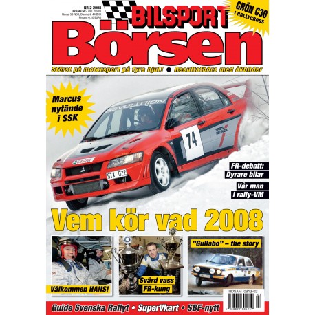 Bilsport Börsen nr 2 2008